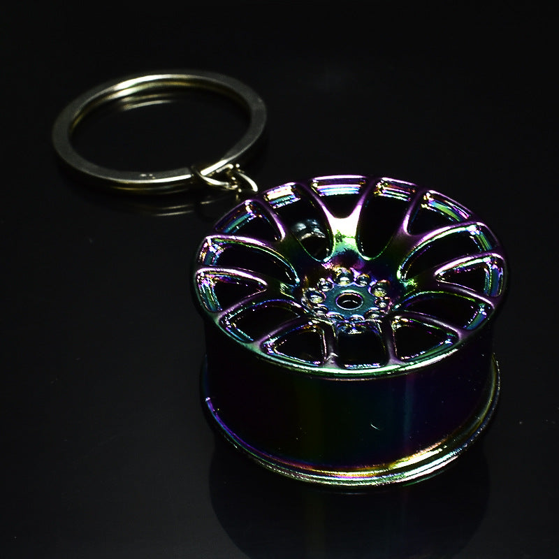 Wholesale Car Modified Wheel Hub Metal Keychain